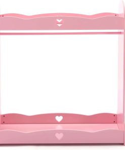 COSVALVE Kids Armoire Dress-Up Storage w - Mirror,Dress up Closet,Pink Dress up Wardrobe,Open Hanging Costume Armoire Closet w - Side Pockets, Hook,Top Shelf, Shoes Storage for Bedroom Girls Room - 3