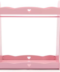 COSVALVE Kids Armoire Dress-Up Storage w - Mirror,Dress up Closet,Pink Dress up Wardrobe,Open Hanging Costume Armoire Closet w - Side Pockets, Hook,Top Shelf, Shoes Storage for Bedroom Girls Room - 5