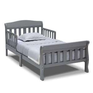 Delta Children Canton Toddler Bed, Greenguard Gold Certified, Grey - 1