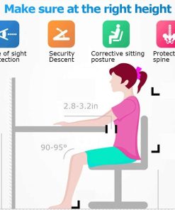 FDW Kids Desk and Chair Set, Height Adjustable Multifunctional Student Study Desk Kids Art Table Children's Chair Set with Storage Drawer 45°Tilted Desktop for Boys&Girls,Blue - 3