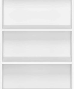 FURINNO JAYA Simple Home 3-Tier Adjustable Shelf Bookcase, White - 5