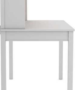 Martha Stewart Kids' Desk with Hutch and Chair Set - Gray (Ages 5-12 years) Children's Wood Study Computer Table w Storage Shelf, Bulletin Board, and Cubbies - Kids Room Furniture for Girls and Boys - 5