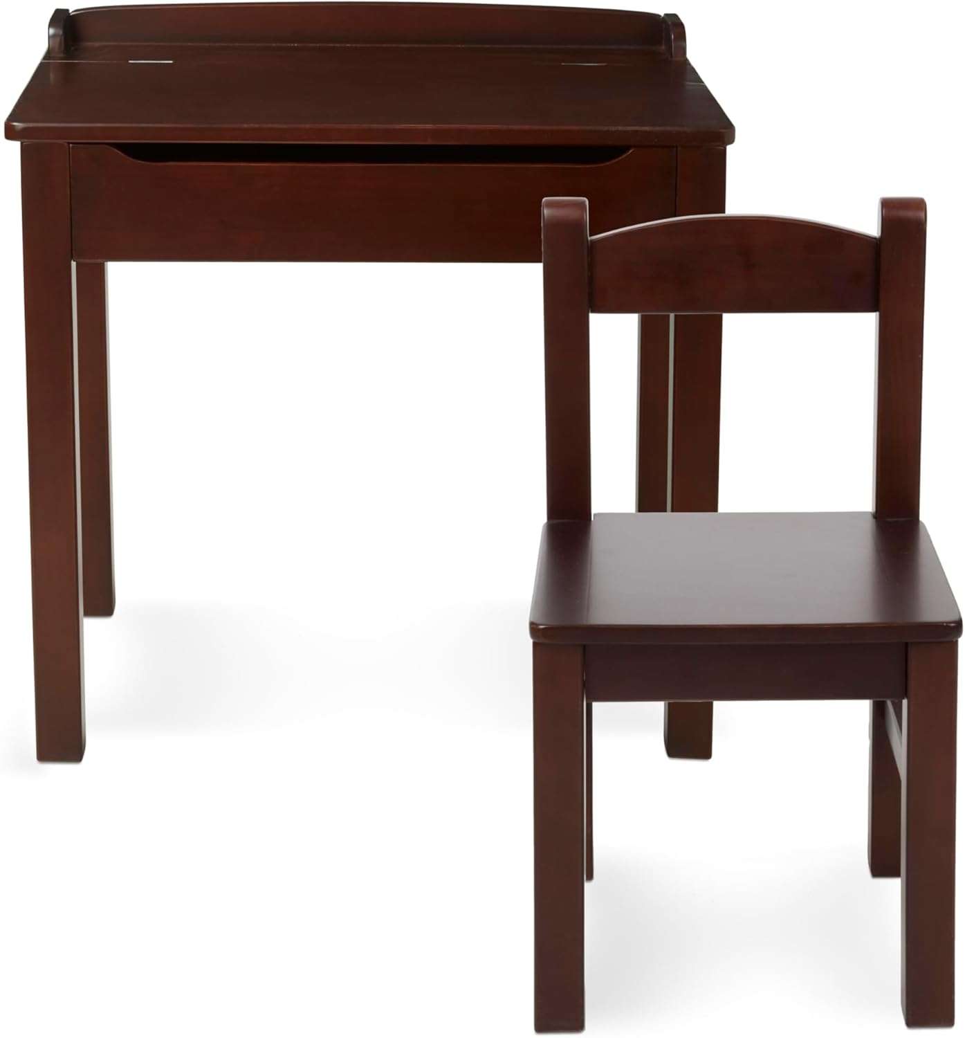 Melissa & Doug Wooden Lift-Top Desk & Chair - Espresso - Children's Furniture, Toddler Desk And Chair Set, Activity Desk For Toddlers And Kids Ages 3+ - 4