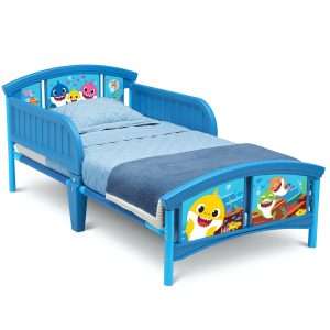 Delta Children Plastic Toddler Bed, Baby Shark - 1