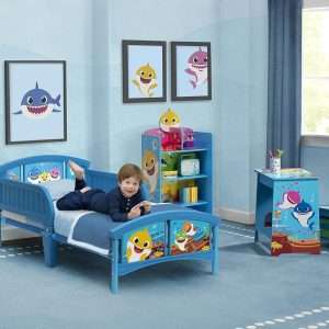 Delta Children Plastic Toddler Bed, Baby Shark - 2