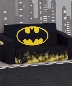 Batman Cozee Flip-Out Sofa - 2-in-1 Convertible Sofa to Lounger for Kids by Delta Children - 9