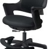 Kids Desk Chair - Ergonomic Kids Computer Chair - Adjustable Kids Office Chair with Wheels & Arms - Kids Chairs for Girls and Boys - Kids Chair Desk with Wheel Covers (Piano Black) - 1