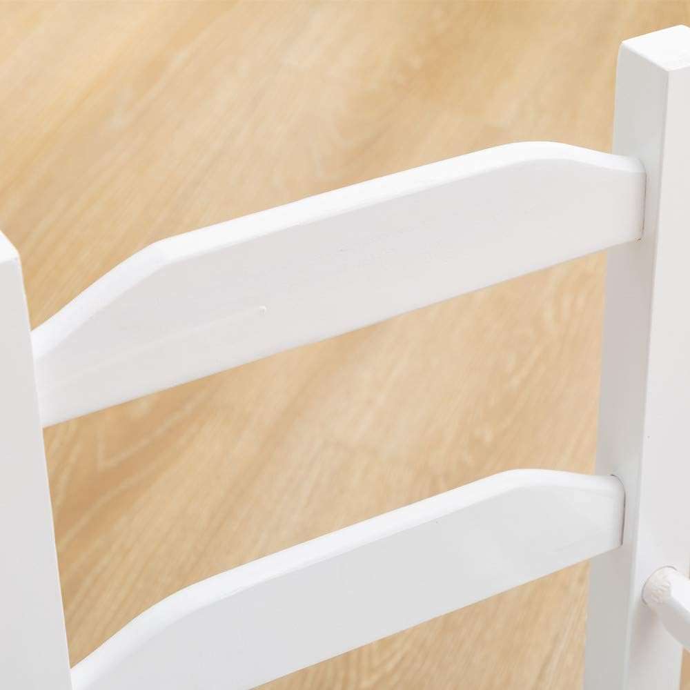 Kid's Patio Rocking Chair, Small Indoor-Outdoor Rocker for Children Ages 3-6, Perfect for Porch, Balcony and Lawn, White - 6