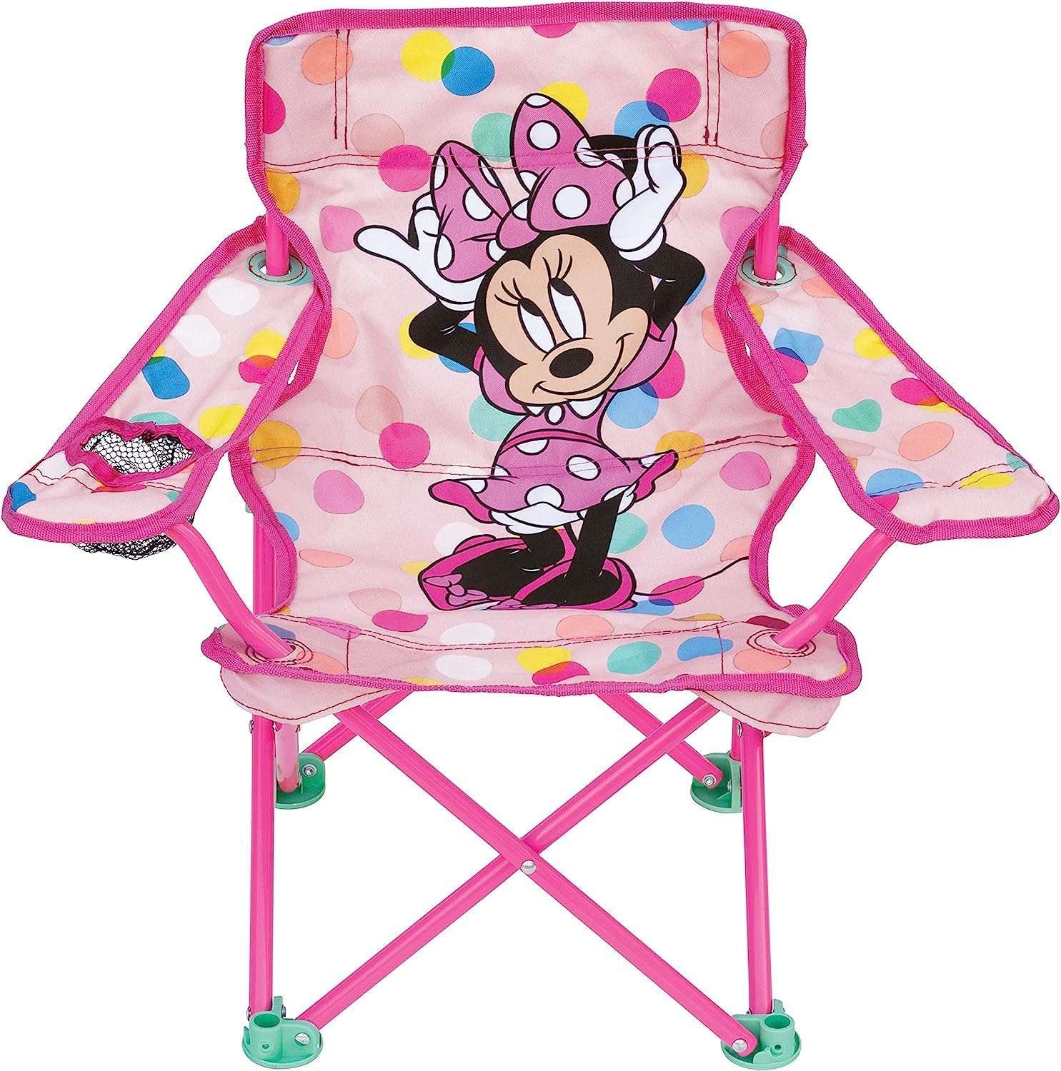 Minnie Mouse Kids Camp Chair Foldable Chair with Carry Bag - 1