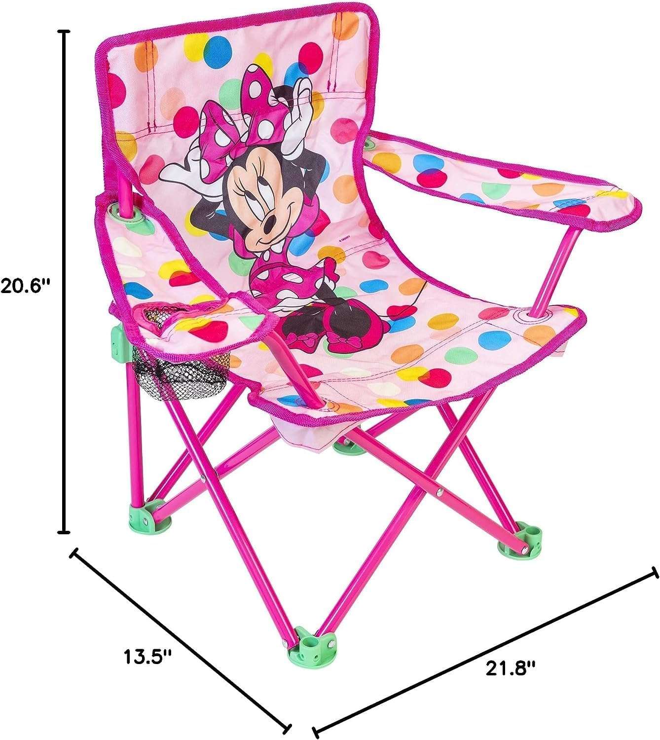 Minnie Mouse Kids Camp Chair Foldable Chair with Carry Bag - 2