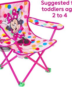 Minnie Mouse Kids Camp Chair Foldable Chair with Carry Bag - 3