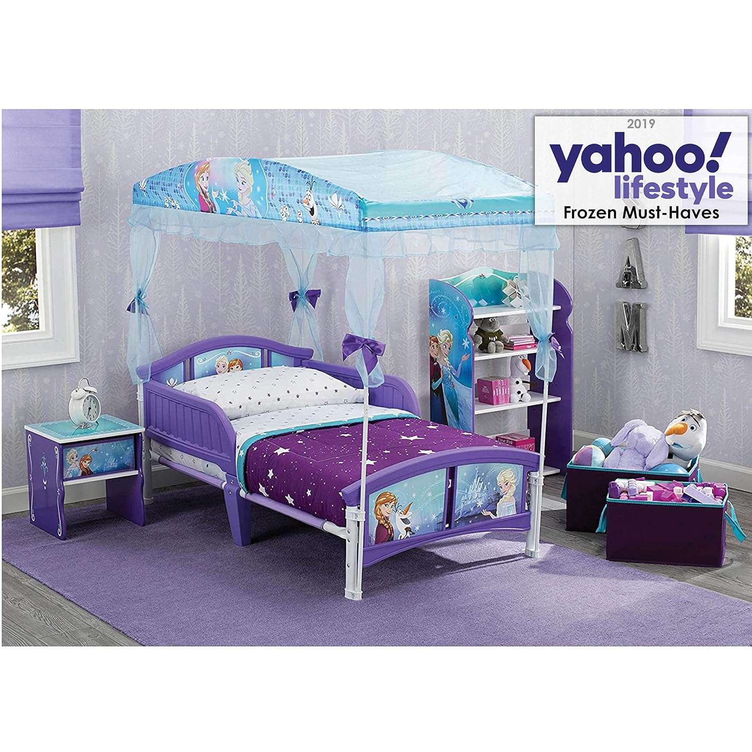 Delta Children Canopy Toddler Bed, Disney Frozen - 2