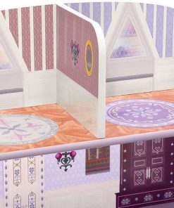 Delta Children Wooden Playhouse 4-Shelf Bookcase for Kids, Frozen II - 4