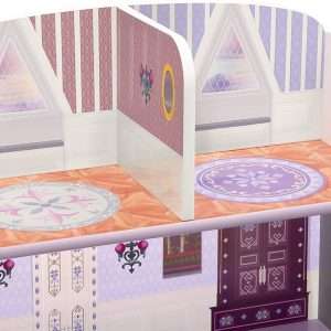 Delta Children Wooden Playhouse 4-Shelf Bookcase for Kids, Frozen II - 4
