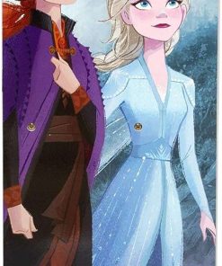 Delta Children Wooden Playhouse 4-Shelf Bookcase for Kids, Frozen II - 5