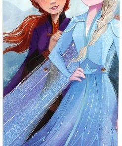 Delta Children Wooden Playhouse 4-Shelf Bookcase for Kids, Frozen II - 7