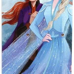 Delta Children Wooden Playhouse 4-Shelf Bookcase for Kids, Frozen II - 7