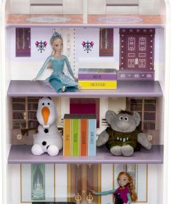 Delta Children Wooden Playhouse 4-Shelf Bookcase for Kids, Frozen II - 8