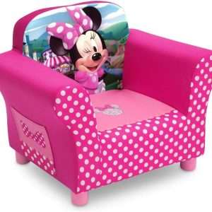 Delta Children Kids Character Upholstered Chair, Minnie Mouse - 1
