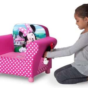 Delta Children Kids Character Upholstered Chair, Minnie Mouse - 2