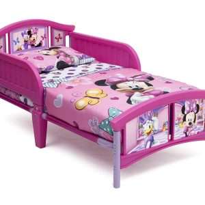Delta Children Plastic Toddler Bed, Disney Minnie Mouse - 1
