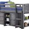 Donco Kids Louvered Low Loft, Twin - 1