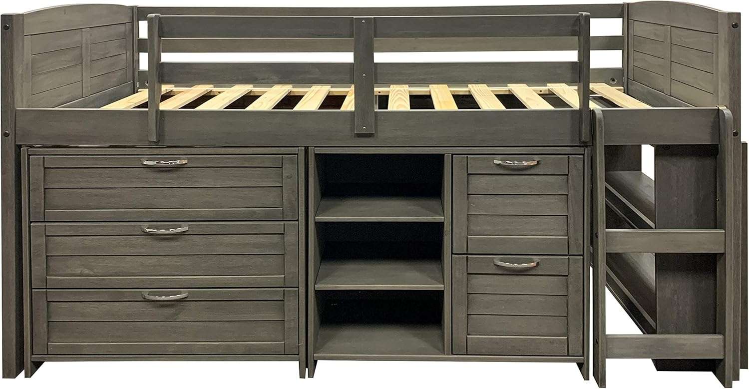 Donco Kids Louvered Low Loft, Twin - 3
