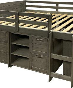 Donco Kids Louvered Low Loft, Twin - 4