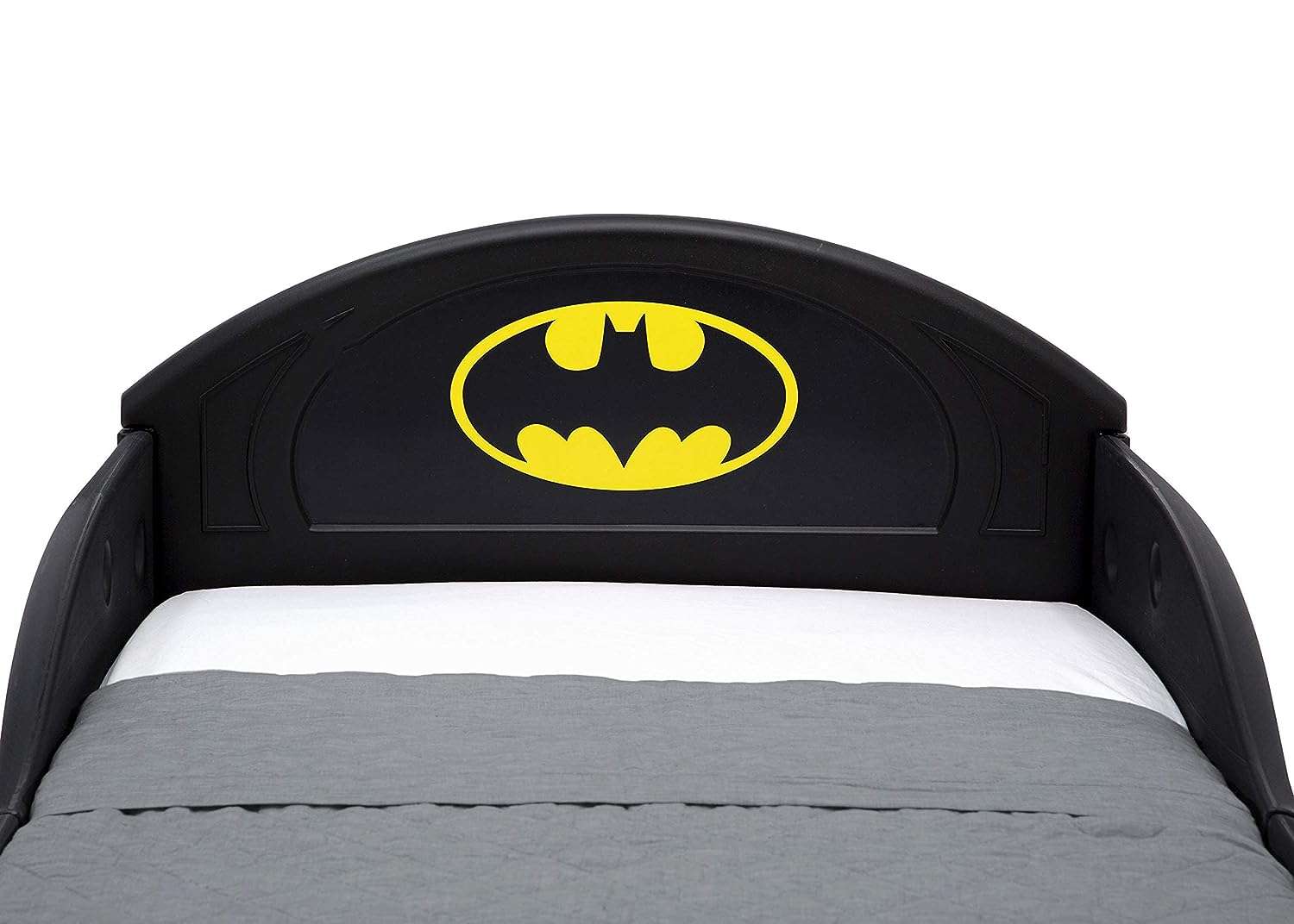 DC Comics Batman Batmobile Car Deluxe Toddler Bed with Attached Guardrails 6