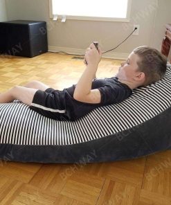 Bchway Stuffed Animal Storage Bean Bag Chair - 53 Extra Large Beanbag Cover for Kids and Adults, Plush Toys Holder and Organizer for Boys and Girls - 8