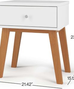Child Craft SOHO 1 Drawer Nightstand for Nursery or Bedroom, Large Storage Drawer, Made of Sturdy Pinewood, Non-Toxic, Baby Safe Finish - 3