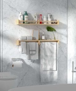 Classic Nursery Shelves, Set of 2 Natural Wood Floating Book Shelves for Kids Room, Wall Shelves for Bathroom Decor, Kitchen Spice Rack, Book Shelf Organizer for Baby Nursery Décor (32Lx4W) - 5
