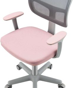 Costzon Kids Desk Chair, Children Study Computer Chair with Adjustable Height, Lumbar Support, Sit-Brake Casters, Swivel Mesh Seat, Ergonomic Kids Task Chair for 3-10, Home, School, Office - 9