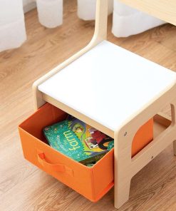 Costzon Kids Table and Chair Set, 3 in 1 Wooden Activity Table for Toddlers Arts, Crafts, Drawing, Reading, Playroom, Toddler w- 2 in 1 Tabletop, Storage Space, Gift for Boy & Girl - 6
