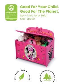 Delta Children Deluxe Toy Box, Disney Minnie Mouse - 3