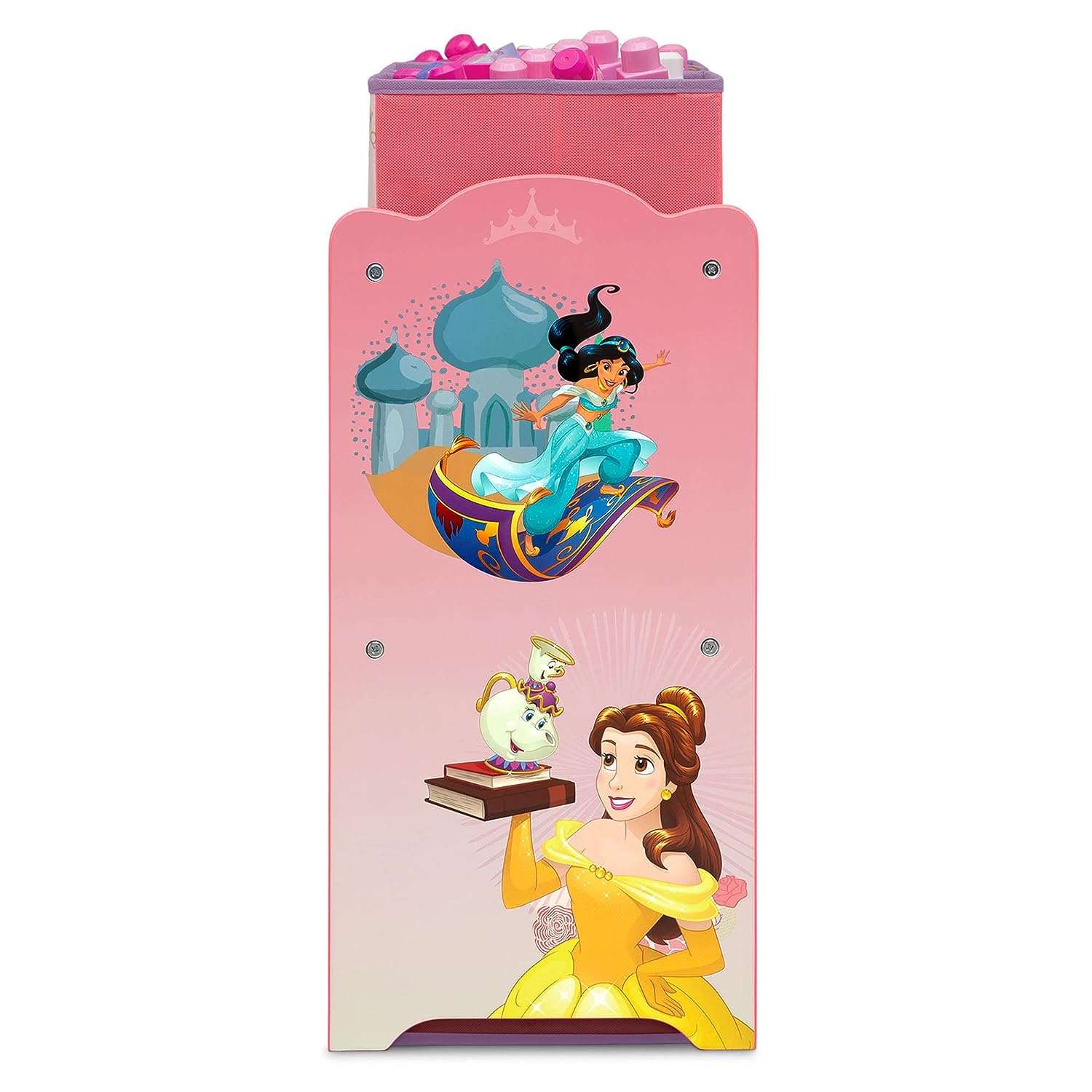 Delta Children Design & Store 6 Bin Toy Storage Organizer, Disney Princess - 3