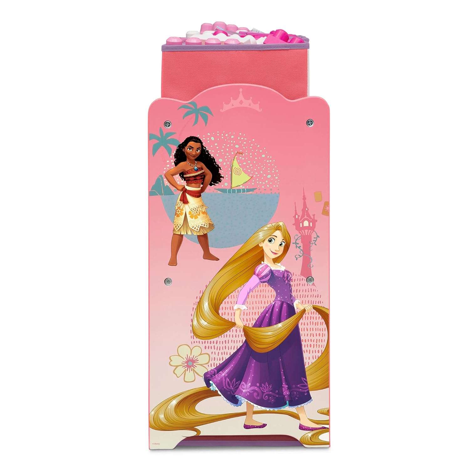 Delta Children Design & Store 6 Bin Toy Storage Organizer, Disney Princess - 4