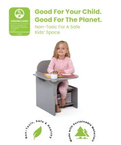 Delta Children MySize Chair Desk with Storage Bin - Greenguard Gold Certified, Grey - 4