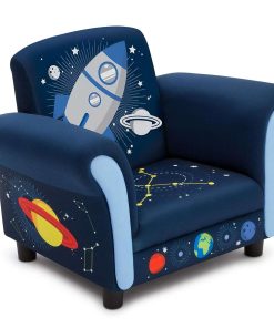 Delta Children Space Adventures Kids Upholstered Chair, Blue - 3