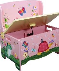 Fantasy Fields - Hand Crafted & Painted Kids Storage Bench Seat - Magic Garden - 5