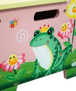 Fantasy Fields - Hand Crafted & Painted Kids Storage Bench Seat - Magic Garden - 7