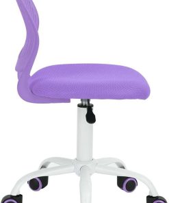 FurnitureR Writing Desk Chair for Teens Boys Girls,Home Office Chair with Breathable PP Mid Back, Armless,Height Adjustable,360 Swivel Chair,Purple - 7