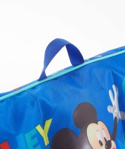 Idea Nuova Disney Mickey Mouse Kids Nylon Bean Bag Chair with Piping & Top Carry Handle, Large - 11