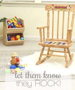 My Bambino Personalized Boys Wood Rocking Chair - 5
