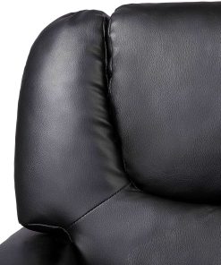 Naomi Home Suri Push Back Kids Recliner Chair with Footrest & Cup Holders, Push Back Toddler Recliner with Cup Holder, PVC Kids' Recliners for Age 3+, Kid Recliners for Girls Boys Black - 8
