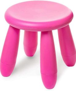 Soerreo Children's Footstools, Kindergarten Learning Stools, Plastic Light Footstools are Durable and Movable (Red Wine) - 1