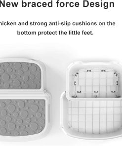 UNCLE WU Step Stool for Kids-Adult -Dual-Height 9.5 Non-Slip for Potty Training, Kitchen, Bathroom, Bedroom & Classroom - 5