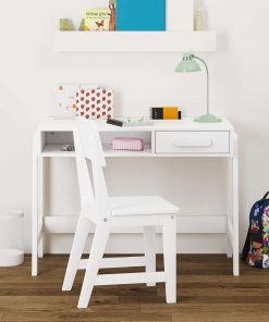 UTEX Kids Desk and Chair Set, Study Desk for Kids with Drawers, Wooden Children Study Table, Student Writing Desk Computer Workstation for Bedroom & Study Room - 7