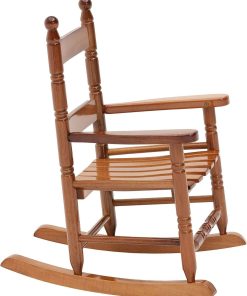 Woodlawn&Home, 881338, Classic Child's Porch Rocker, Natural Oak - 4