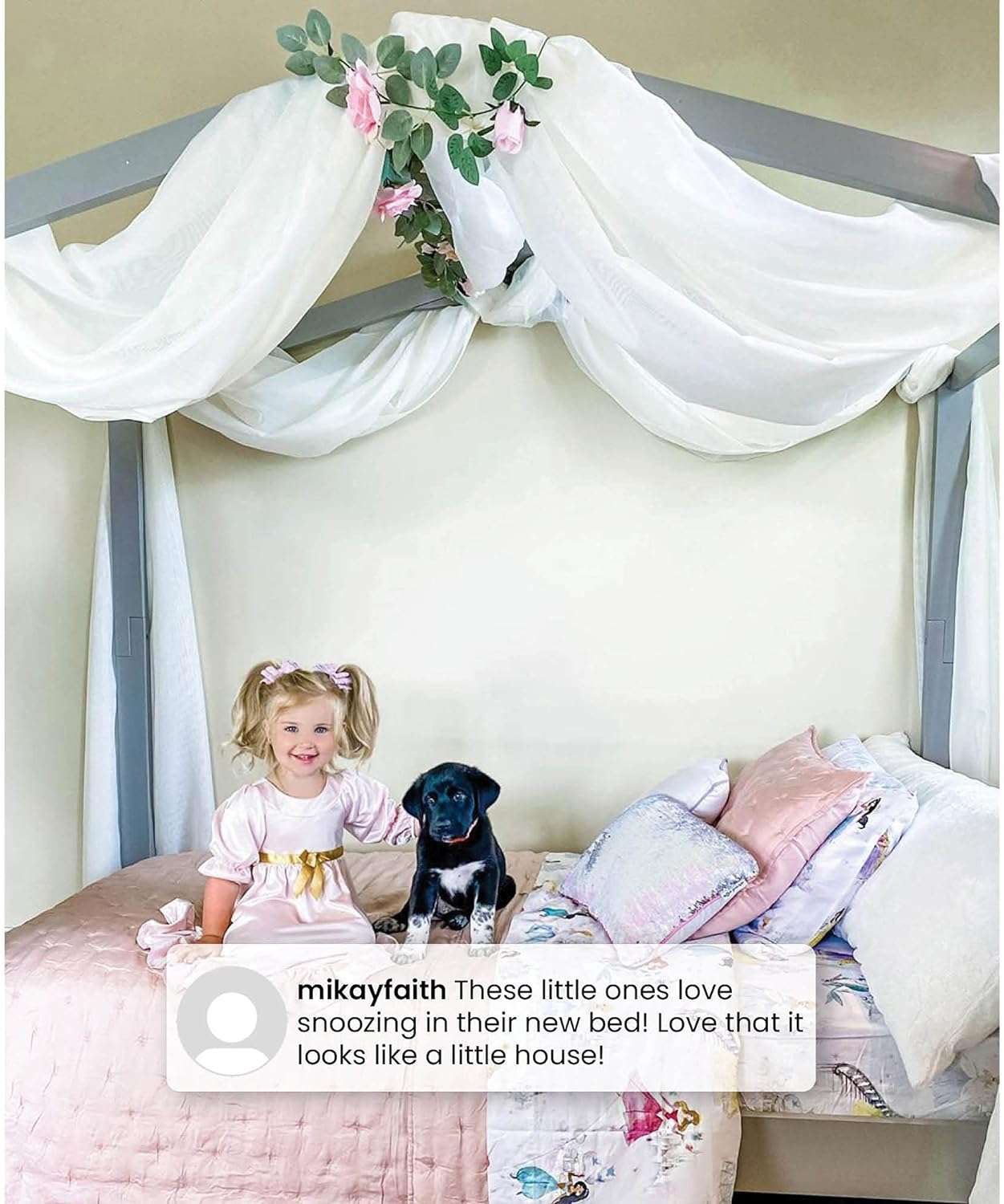 Delta Children Poppy House Wood Twin Bed, Platform Bed - No Box Spring Needed, Bianca White - 8